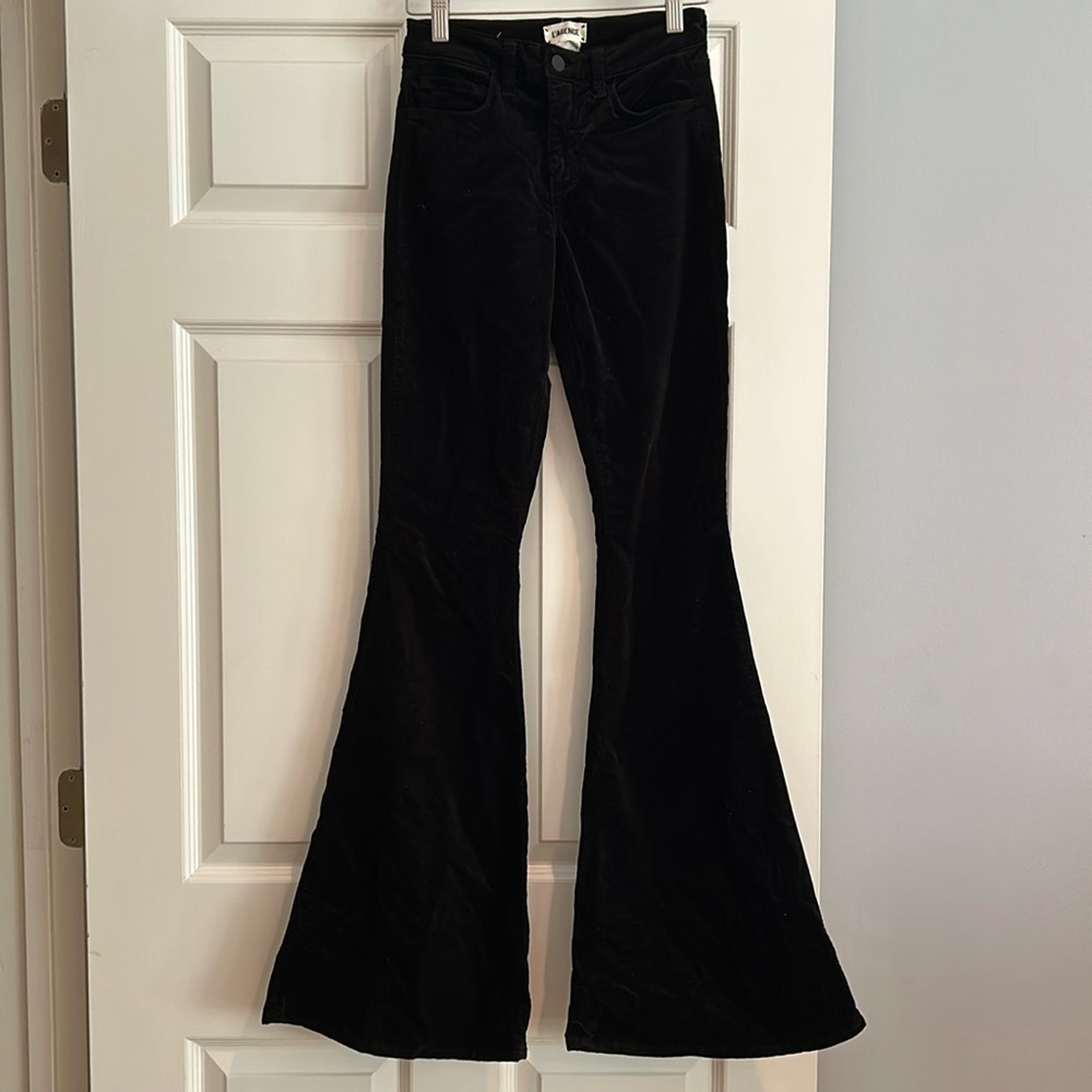 L’agence velvet flare pants
